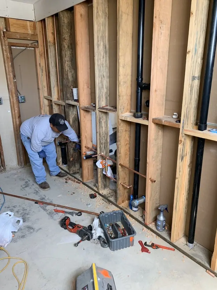 Commercial rough-in plumbing for Gas Line Repair in Chesapeake